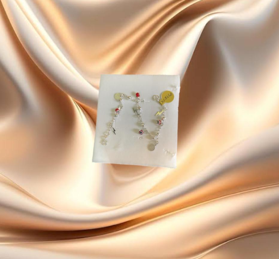 PULSERA OJO TURCO ROJO Y RAYOS