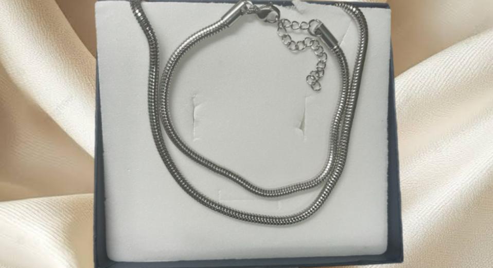 JUEGO DE CADENA Y PULSERA PARA CABALLERO