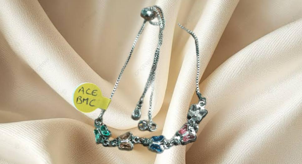 BRAZALETE DE MARIPOSA DE CRISTAL