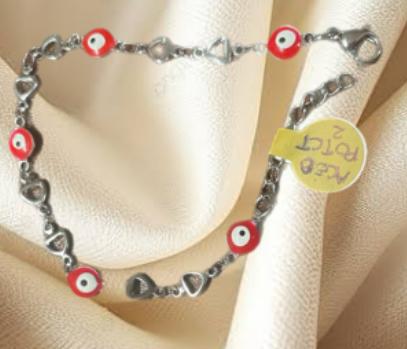 PULSERA OJO TURCO DE COLORES Y TRIANGULOS