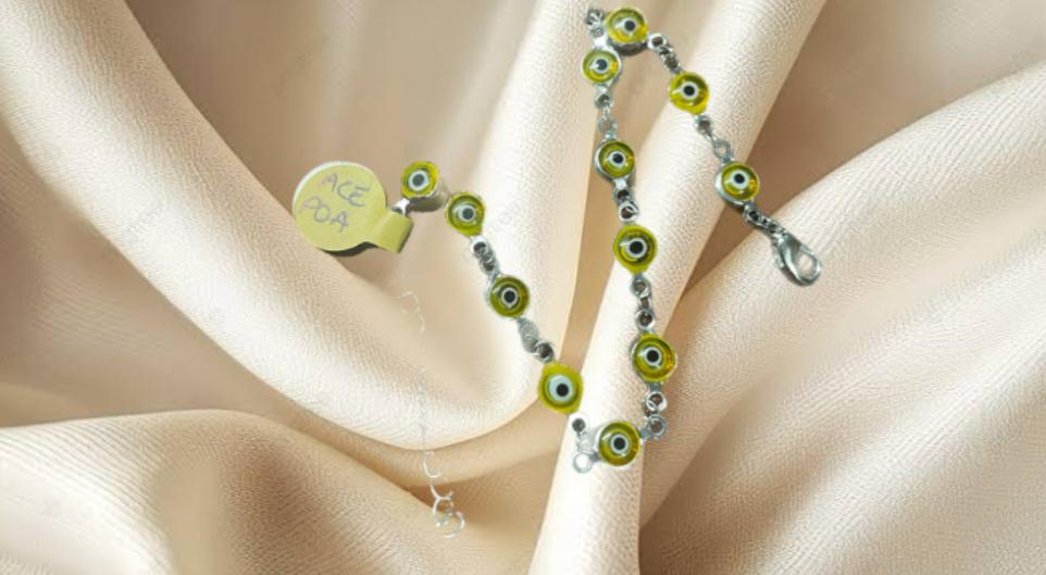 PULSERA DE OJO TURCO AMARILLO