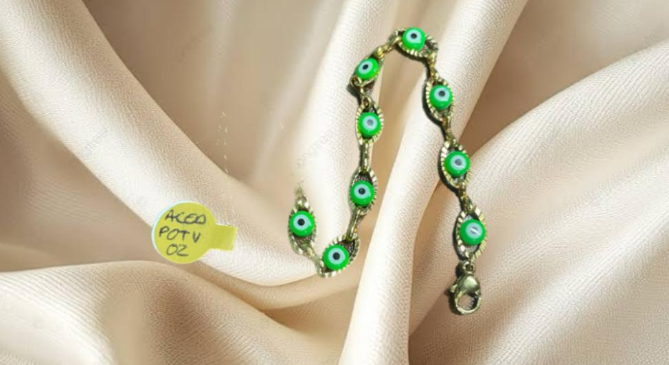 PULSERA OJO TURCO VERDE