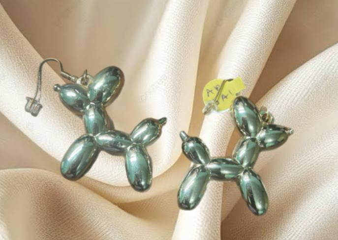 ARETES DE PERRO GLOBO