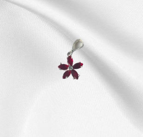 FLOR DE CRISTAL ROJO