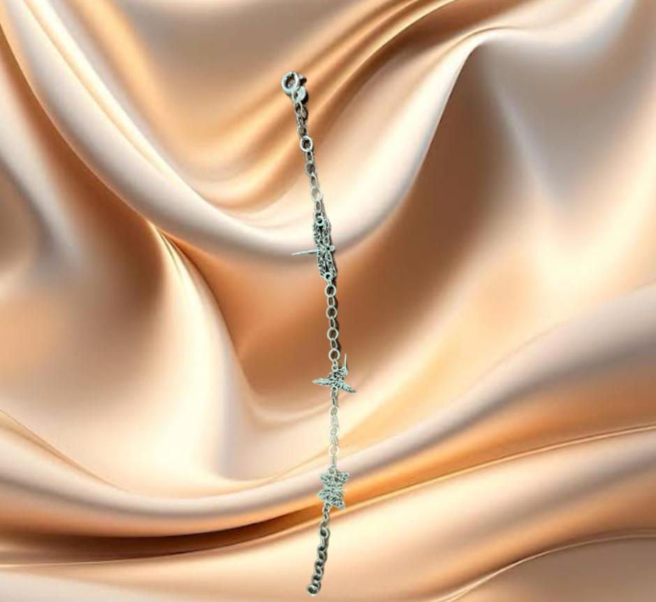 BRAZALETE DE MARIPOSA Y LIBELULA